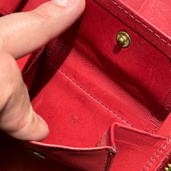 Coach | Vintage Red Sonoma Full length Zip Around Wallet - Picture 6 of 7